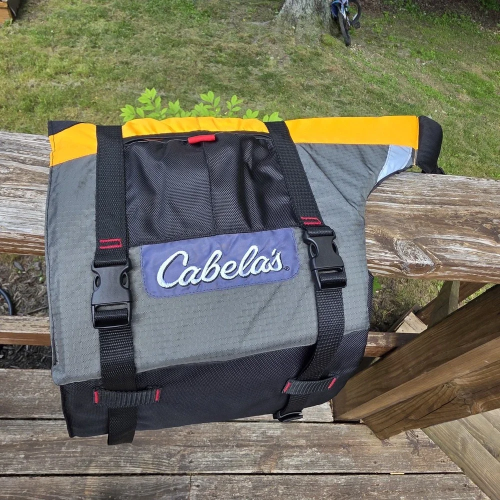 Cabela's Dog Life Vest Floatation Device L/XL Boating Swimming Pet Safety NWOT‎